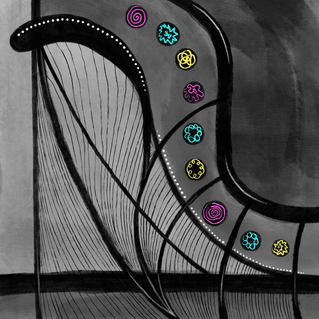 Track Art - The Piano Inside My Brain - Original artwork created by Rivi Yermish.